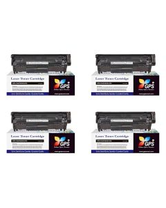 GPS Colour Your Dreams 12A Toner Cartridge Compatible for LJ Printers 1010, 1012, 1018, 1020, 1022, 1022n, 1022nw, 3015, 3020, 3030, 3050, 3050z, 3052, 3055, M1319, M1319F MFP, M1005 MFP-4Pack