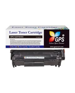 GPS Colour Your Dreams 12A Toner Cartridge Compatible for LJ Printers 1010, 1012, 1018, 1020, 1022, 1022n, 1022nw, 3015, 3020, 3030, 3050, 3050z, 3052, 3055, M1319, M1319F MFP, M1005 MFP-1Pack