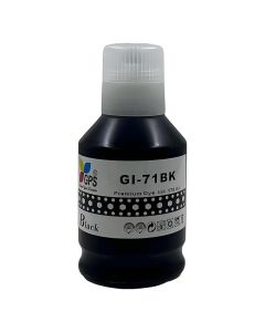 GPS GI 71 Ink Refill for Canon Printers - Compatible with PIXMA G1020, G2020, G3020, G2021, G2060, G3060 Series - Vibrant Colors, 70ml Bottle-1Pcs Black