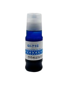 GPS GI 71 Ink Refill for Canon Printers - Compatible with PIXMA G1020, G2020, G3020, G2021, G2060, G3060 Series - Vibrant Colors, 70ml Bottle-1Pcs Cyan