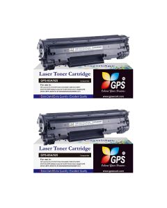 GPS Colour Your Dreams 85A Toner Cartridge for HP LJ Printers Pro P1102, P1102W, M1132, M1212, M1214, M1217-2Pack