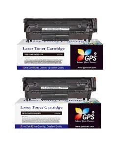 GPS Colour Your Dreams 12A Toner Cartridge Compatible for LJ Printers 1010, 1012, 1018, 1020, 1022, 1022n, 1022nw, 3015, 3020, 3030, 3050, 3050z, 3052, 3055, M1319, M1319F MFP, M1005 MFP-2Pack